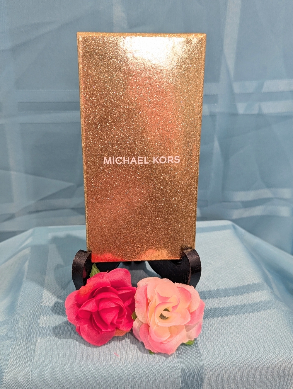 🆕 MICHAEL KORS Heart Pavé 18k Gold Plated Key Chain Charm - Picture 9 of 9